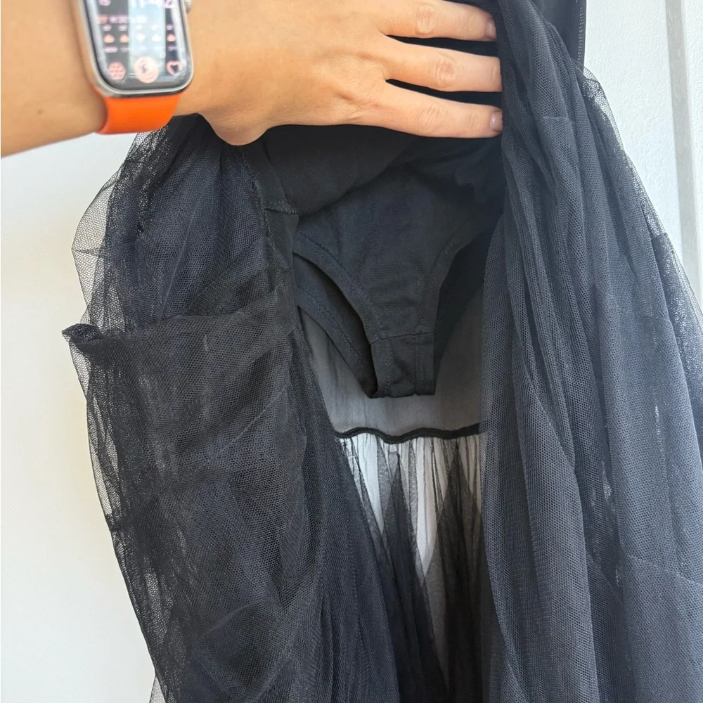 Elegant Black Sheer Tulle Skirt. Size S. Like New - Picture 7 of 9